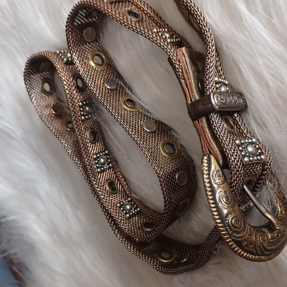 Vintage  chunky  metal  Belt main image 11